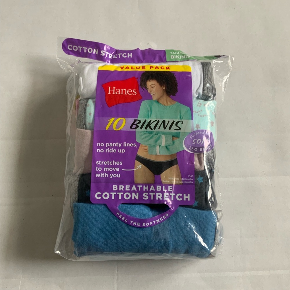 Women's Hanes Cotton Stretch Bikini Panties - Assorted Colors